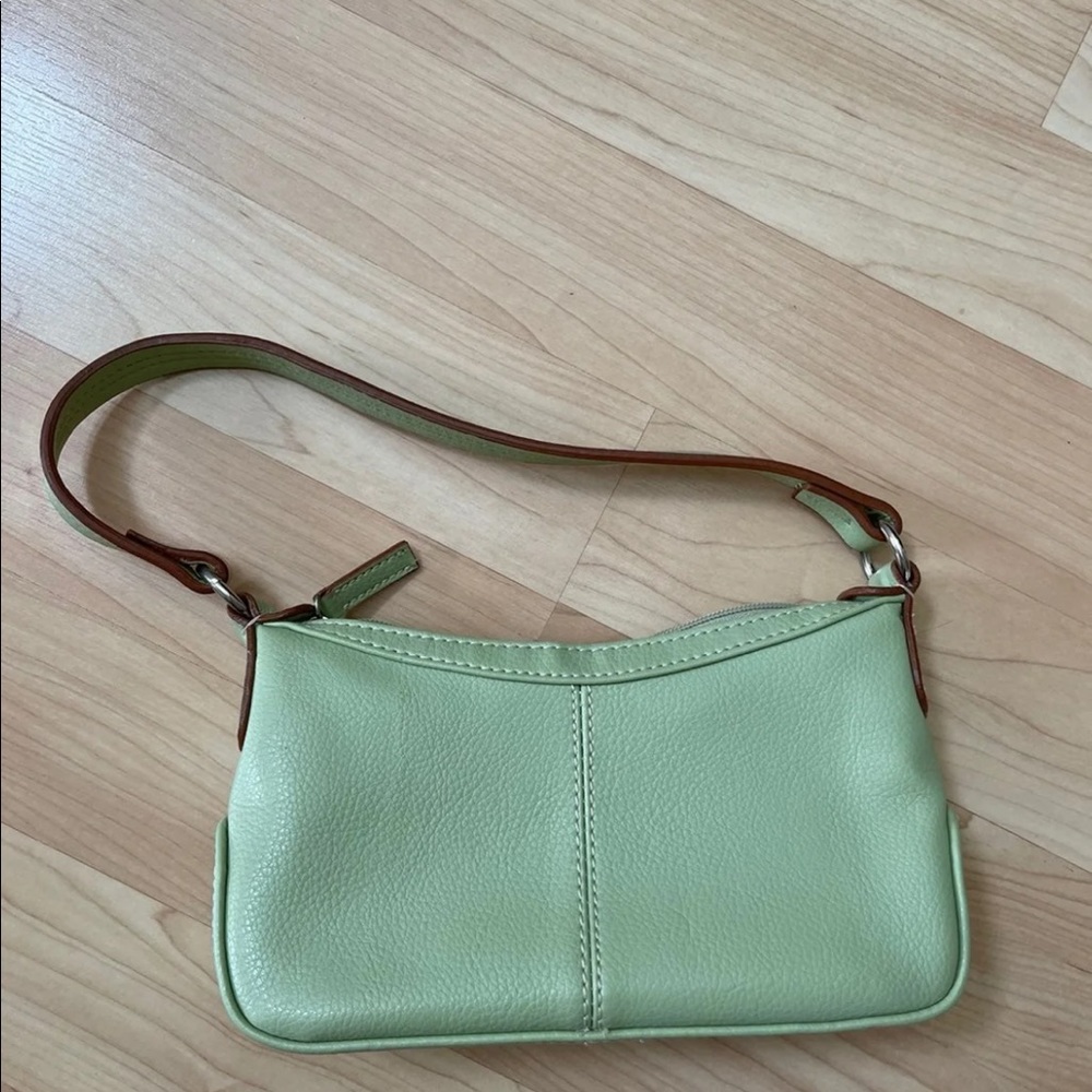green mini shoulder bag purse